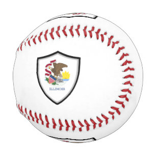 Illinois shield flag baseball
