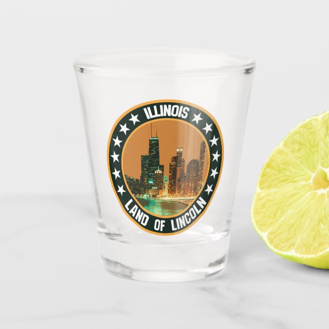 Illinois                                           shot glass (Front)