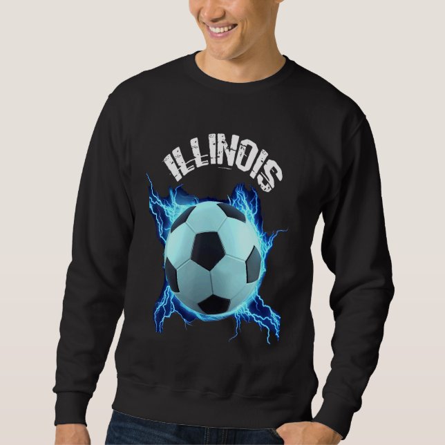 Illinois Soccer Retro Sweatshirt (Front)