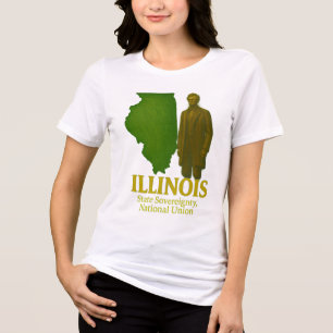Illinois State Art T-Shirt... Tri-Blend Shirt
