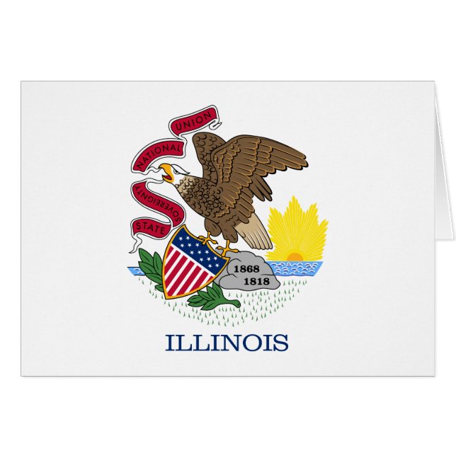 Illinois State Flag (Front Horizontal)