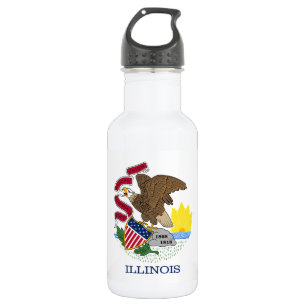 Illinois State Flag 532 Ml Water Bottle