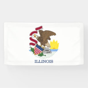 Illinois State Flag Banner