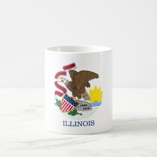 Illinois State Flag Coffee Mug (Center)