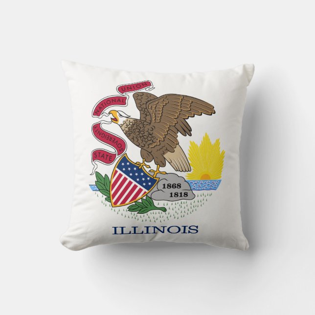 Illinois State Flag Cushion (Front)