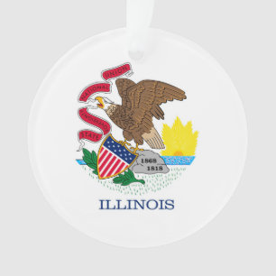 Illinois State Flag Design Ornament