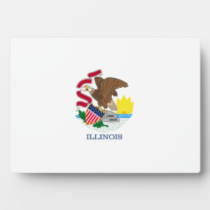 Illinois State Flag Design Plaque