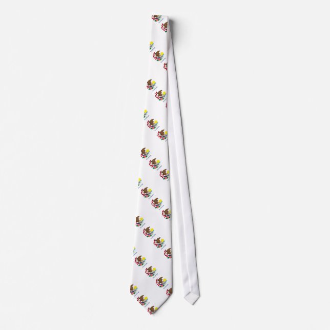 Illinois State Flag Design Tie (Front)