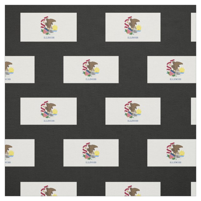 Illinois State Flag Fabric (Swatch)