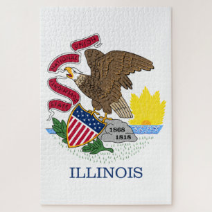Illinois State Flag Jigsaw Puzzle