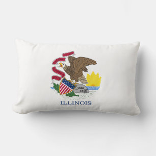 Illinois State Flag Lumbar Cushion