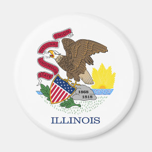 Illinois State Flag Magnet