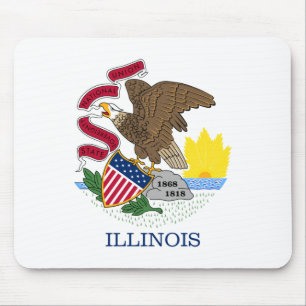 Illinois State Flag Mouse Pad