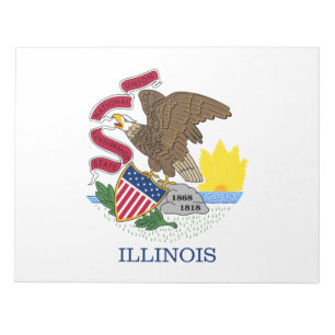 Illinois State Flag Notepad