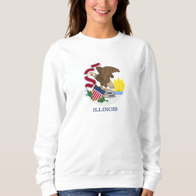 Illinois State Flag Sweatshirt (Front)
