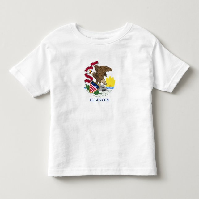 Illinois State Flag Toddler T-Shirt (Front)