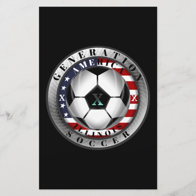 Illinois State Generation X American Soccer. Stationery (Front)