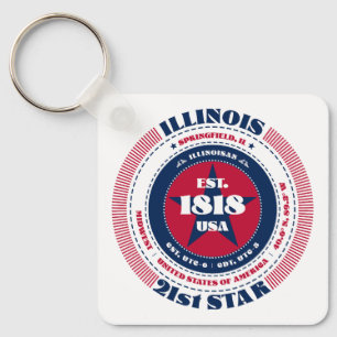 Illinois State Keychain