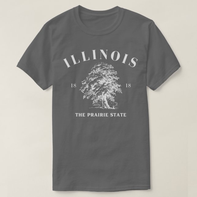Illinois State on Dark T-Shirt (Design Front)