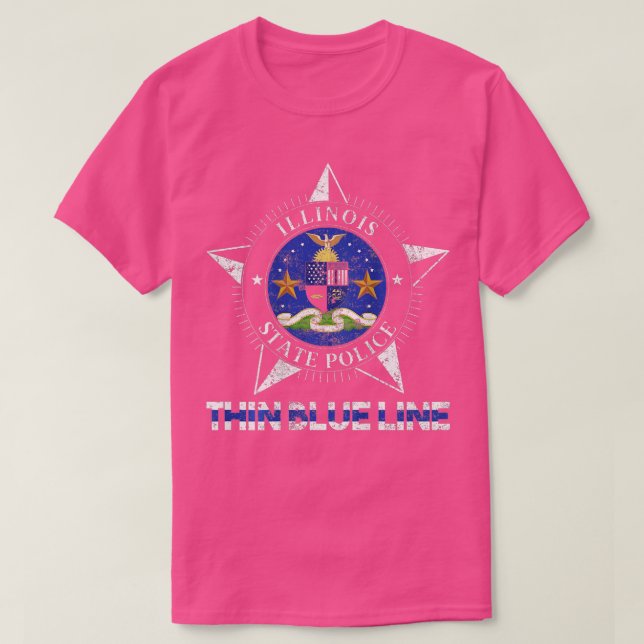 Illinois State Police  Illinois State Trooper  T-Shirt (Design Front)