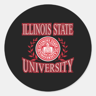 Illinois State Redbirds Laurels Alternate Classic Round Sticker