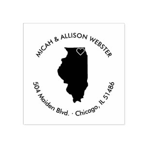 Illinois State Return Address Stamp