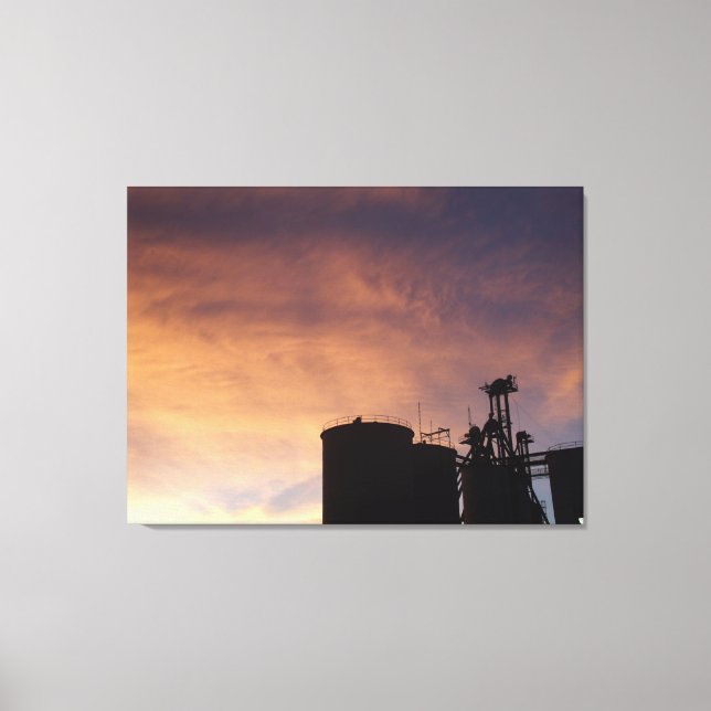 Illinois sunset canvas print (Front)