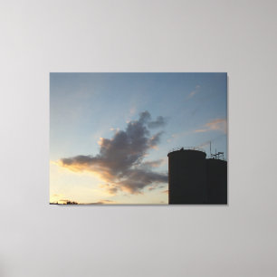Illinois sunset canvas print