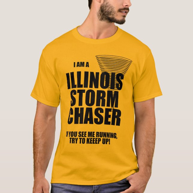 Illinois Tornado Storm Chaser T-shirt (Front)