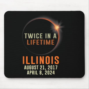 Illinois Total Solar Eclipse Twice In A Lifetime 2 Mouse Pad