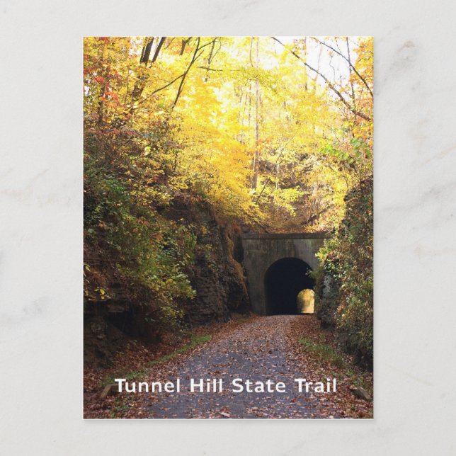 Illinois Tunnel Hill State Trail Bike Path Postcard (Front)
