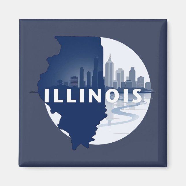 Illinois United States of America Magnet (Front)