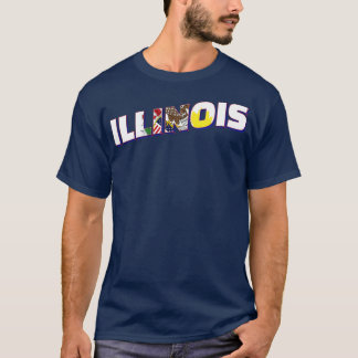 Illinois vintage style retro souvenir 2 T-Shirt