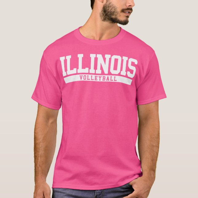 Illinois Volleyball T-Shirt (Front)