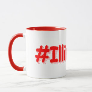 "#Illinoisan " Cute Design. Buy Now Mug