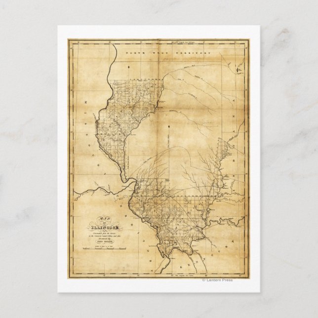 IllinoisPanoramic MapIllinois Postcard (Front)