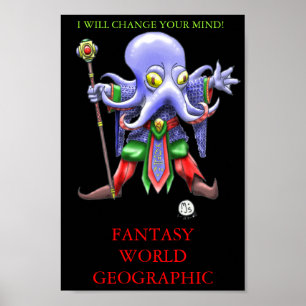 ILLITHIDMON CHIBI MIND FLAYER FANTASY WORLD GEO POSTER