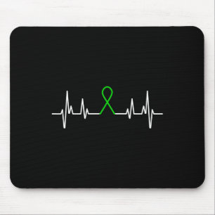 Illness Green Ribbon Mental Health Awareness Month Mouse Pad