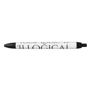 Illogical Logic Black Ink Pen