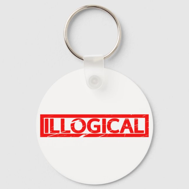 Illogical Stamp Key Ring (Front)