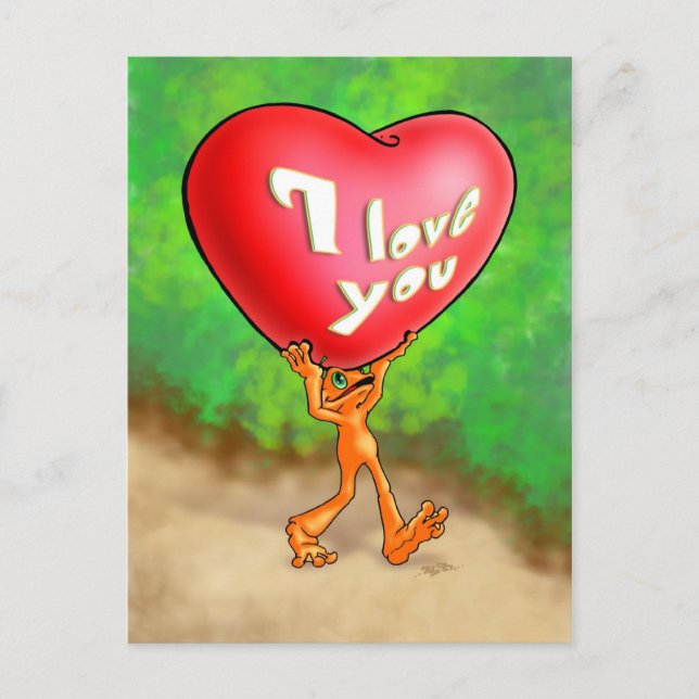 Illow Orange - I love you - Postcard (Front)
