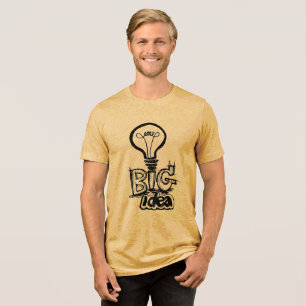 Illuminate Your Big Ideas - Retro Light Bulb Tri-Blend Shirt