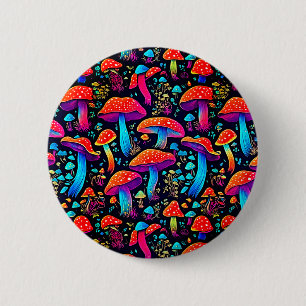 Illuminate Your Style with Bioluminescent Bliss 6 Cm Round Badge