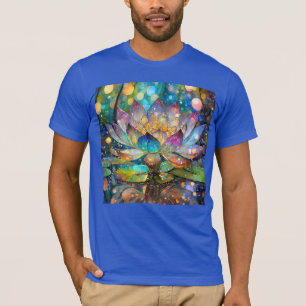 Illuminated Blooming Lotus Flower T-Shirt