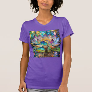 Illuminated Blooming Lotus Flower T-Shirt