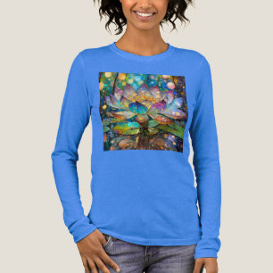 Illuminated Blooming Lotus Flower Tri-Blend Shirt