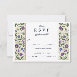 Illuminated Border Wedding RSVP Card