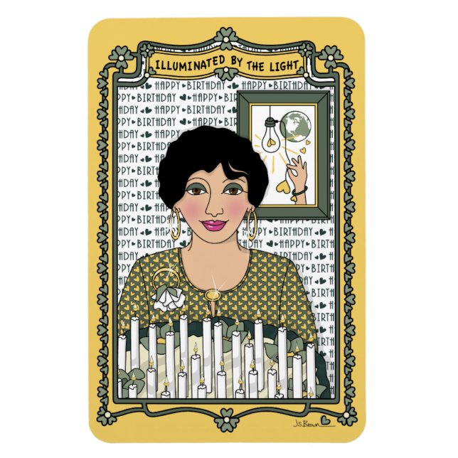 Illuminated By The Light_C_4x6 Refrigerator Magnet (Vertical)