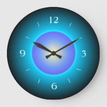 Illuminated Effect Green/Aqua/Purple Wall Clock
