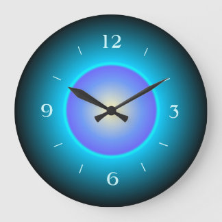 Illuminated Effect Green/Aqua/Purple Wall Clock